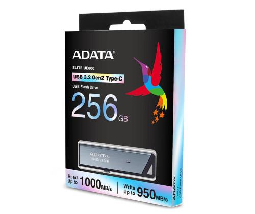 MEMORY DRIVE FLASH USB-C 256GB/SILV AELI-UE800-256G-CSG ADATA