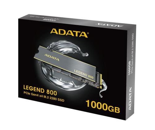 SSD ADATA LEGEND 800 1TB M.2 PCIE NVMe 3D NAND Write speed 2200 MBytes/sec Read speed 3500 MBytes...