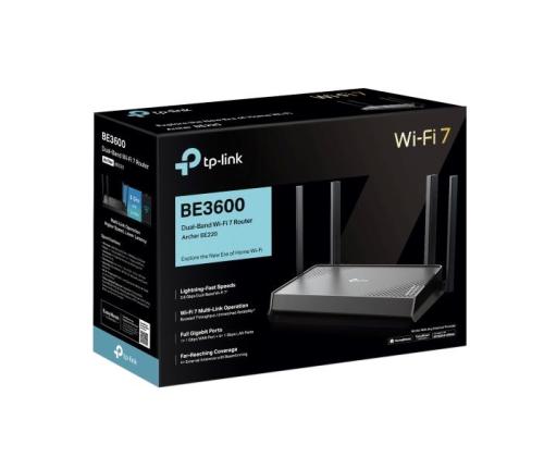 WRL ROUTER 3570MBPS 1000M 5P/DUAL BAND ARCHER BE220 TP-LINK