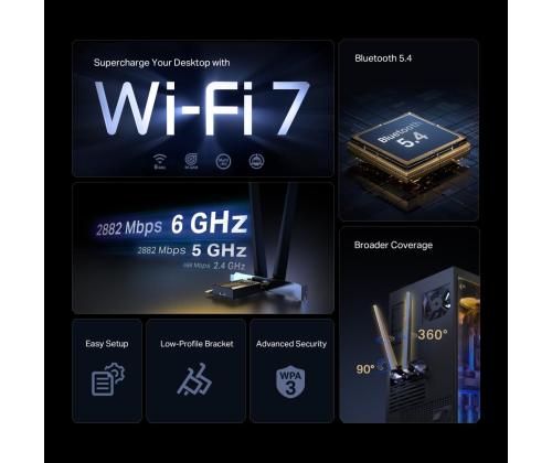 WRL ADAPTER 6500MBPS WI-FI 7/ARCHER TBE400E TP-LINK