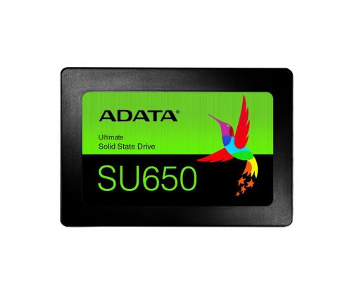 SSD ADATA SU650 120GB SATA 3.0 Write speed 450 MBytes/sec Read speed 520 MBytes/sec 2,5" TBW 70...