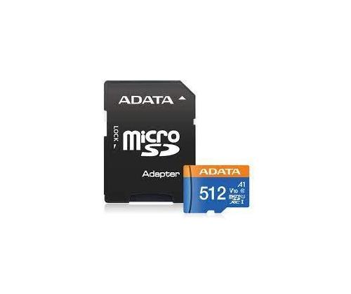 MEMORY MICRO SDXC 512GB W/AD./AUSDX512GUICL10A1-RA1 ADATA