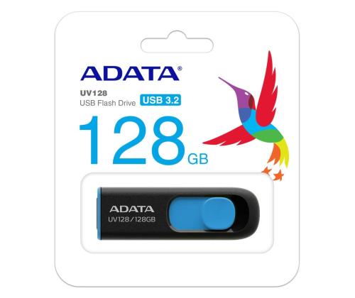 MEMORY DRIVE FLASH USB3 128GB/BLACK AUV128-128G-RBE ADATA