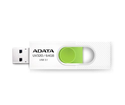 MEMORY DRIVE FLASH USB3.1 64GB/WHITE AUV320-64G-RWHGN ADATA