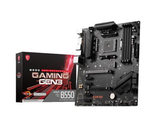Mainboard MSI AMD B550 SAM4 ATX Memory DDR4 Memory slots 4 4xPCI-Express 2.0 1x 1xPCI-Express 3.0...
