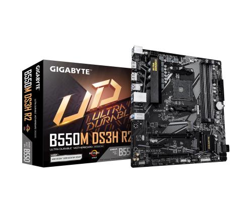 Mainboard GIGABYTE AMD B550 SAM4 Micro-ATX Memory DDR4 Memory slots 4 B550MDS3HR2