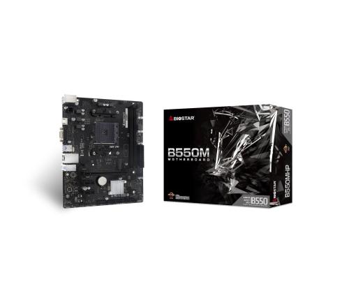 Mainboard BIOSTAR AMD B550 SAM4 Micro-ATX Memory DDR4 Memory slots 2 2xPCI-Express 3.0 1x 1xPCI...