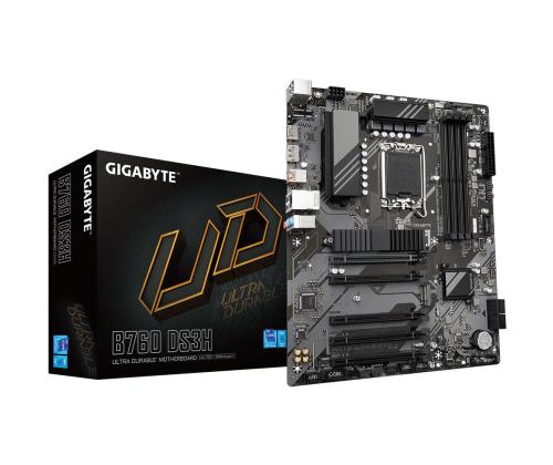 Mainboard GIGABYTE Intel B760 Express LGA1700 ATX Memory DDR5 Memory slots 4 4xPCI-Express 3.0 1x...