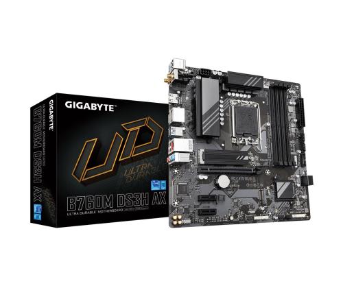 Mainboard GIGABYTE Intel B760 Express LGA1700 Micro-ATX Memory DDR5 Memory slots 4 2xPCI-Express...