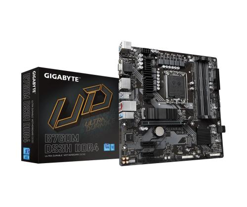 Mainboard GIGABYTE Intel B760 Express LGA1700 Micro-ATX Memory DDR4 Memory slots 4 2xPCI-Express...