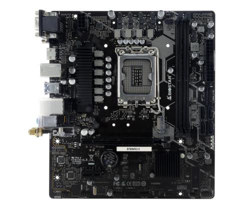 Mainboard BIOSTAR Intel B760 Express LGA1700 Micro-ATX Memory DDR5 Memory slots 2 1xPCI-Express 3...