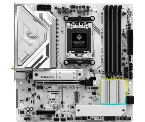 Mainboard ASROCK AMD B850 SAM5 Micro-ATX Memory DDR5 Memory slots 4 4xPCI-Express 4.0 4x	 1xPCI...