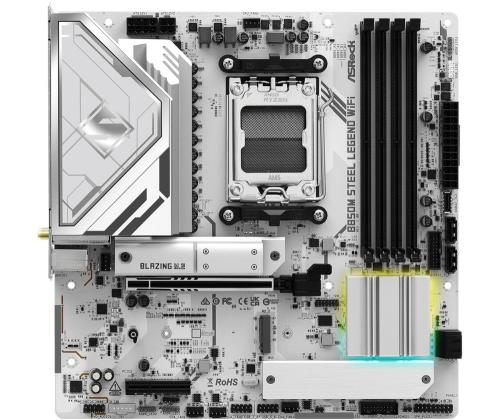 Mainboard ASROCK AMD B850 SAM5 Micro-ATX Memory DDR5 Memory slots 4 4xPCI-Express 4.0 4x	 1xPCI...