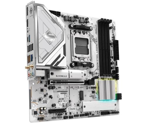 Mainboard ASROCK AMD B850 SAM5 Micro-ATX Memory DDR5 Memory slots 4 4xPCI-Express 4.0 4x	 1xPCI...