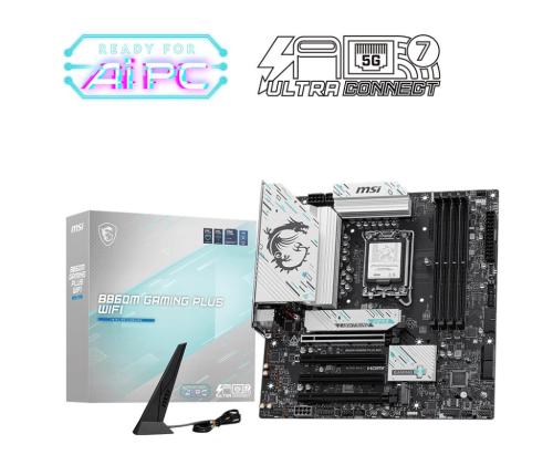 Mainboard MSI Intel B860 Express LGA1851 Micro-ATX Memory DDR5 Memory slots 4 B860MGAMINGPLUSWIFI