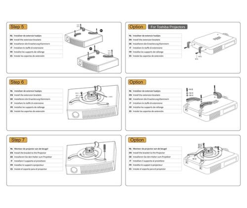 PROJECTOR ACC CEILING MOUNT/15KG BEAMER-C80 NEOMOUNTS