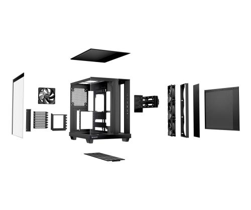 Case BE QUIET ATX/micro ATX/Mini-ITX Black Midi Tower PC BGW83