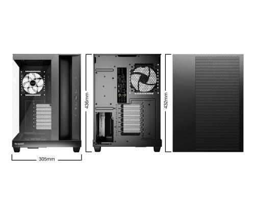 Case BE QUIET ATX/micro ATX/Mini-ITX Black Midi Tower PC BGW85