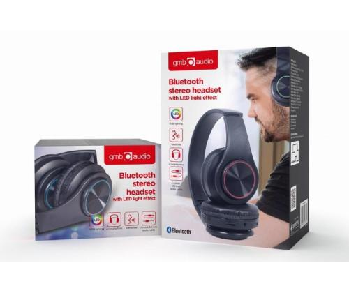 HEADSET BLUETOOTH LED/BLACK BHP-LED-01 GEMBIRD
