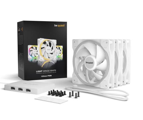 CASE FAN 120MM LIGHT WINGS PWM/WHITE PWMBL100 BE QUIET