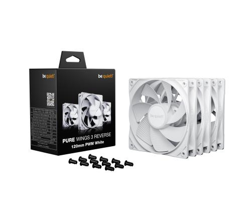 CASE FAN 120MM PURE WINGS 3/PWM WHT 3-PACK BL136 BE QUIET