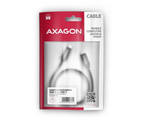 CABLE USB-C TO USB-C 3M 240W/BRAID BLK BUCM2-CM30AB AXAGON