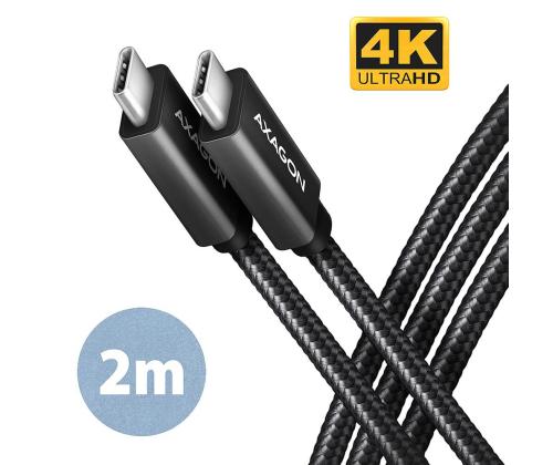 CABLE USB-C TO USB-C 2M 100W/BLACK BUCM32-CM20AB AXAGON