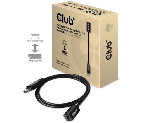 CABLE MINI DP TO DP 1M/M/F CAC-1120 CLUB3D