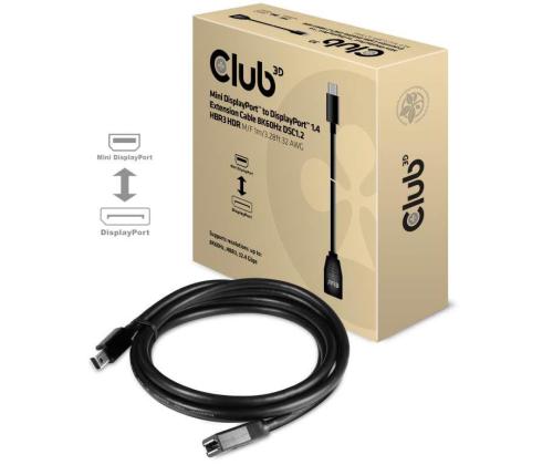 CABLE MINI DP TO DP 1M/M/F CAC-1121 CLUB3D