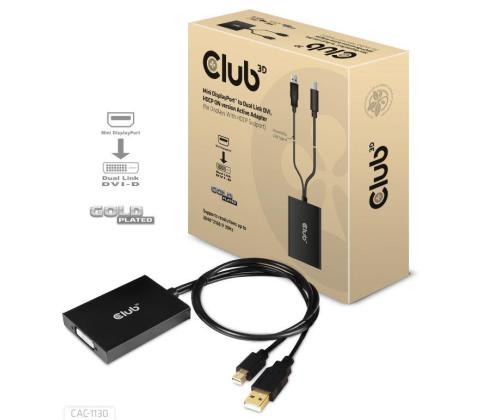 I/O ADAPTER MINI DP TO DVI-I/ACTIVE CAC-1130 CLUB3D