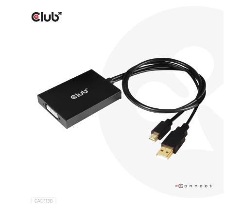 I/O ADAPTER MINI DP TO DVI-I/ACTIVE CAC-1130 CLUB3D