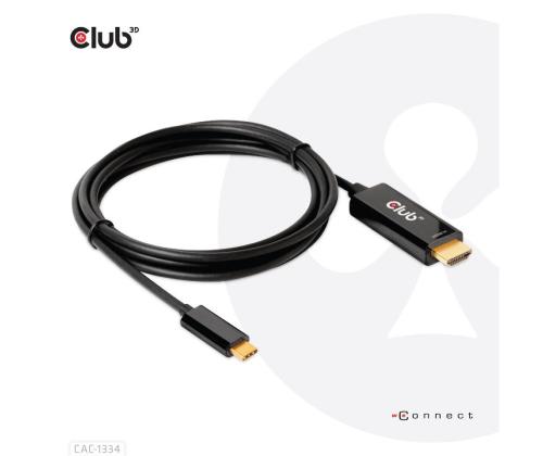 CABLE HDMI TO USB-C 1.8M/M/M CAC-1334 CLUB3D