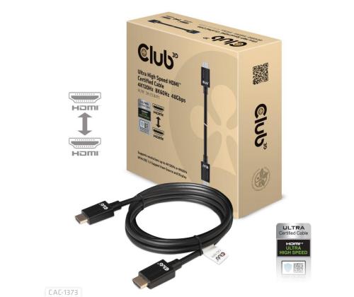 CABLE HDMI TO HDMI 3M/M/M CAC-1373 CLUB3D