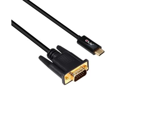 CABLE USB-C TO VGA 5M/M/M CAC-1512 CLUB3D
