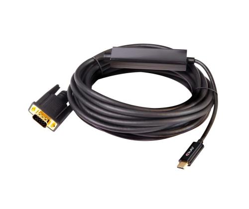 CABLE USB-C TO VGA 5M/M/M CAC-1512 CLUB3D