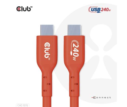 CABLE USB-C TO USB-C 4M/M/M CAC-1515 CLUB3D