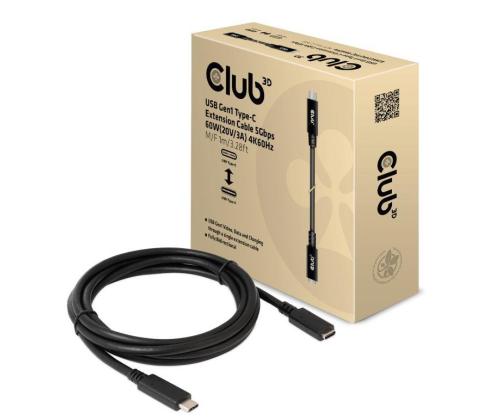 CABLE USB-C TO USB-C 1M/M/F CAC-1531 CLUB3D