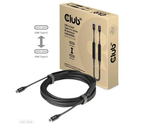 CABLE USB-C TO USB-C 5M/M/M CAC-1535 CLUB3D
