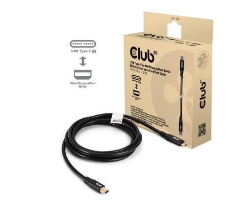 CABLE USB-C TO MINI DP 1.2M/M/M CAC-1561 CLUB3D