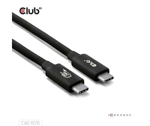 CABLE USB-C TO USB-C 1.2M/BLACK CAC-1570 CLUB3D