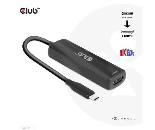 I/O ADAPTER USB-C TO HDMI/M/F CAC-1588 CLUB3D
