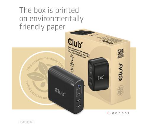 MOBILE TRAVEL CHARGER USB-C/100W CAC-1912EU CLUB3D