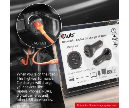 NB CHARGER CAR/36W CAC-1921 CLUB3D