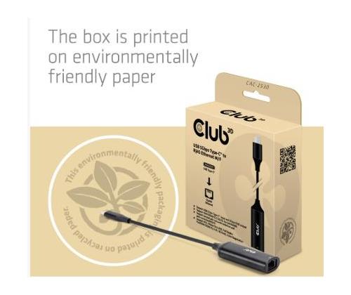 I/O ADAPTER USB-C TO RJ45/M/F CAC-2530 CLUB3D