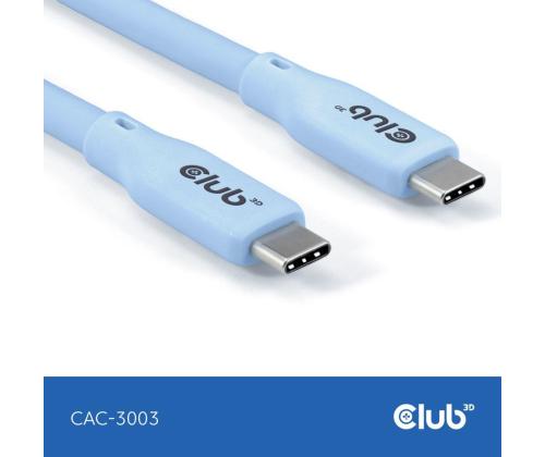 CABLE USB-C TO USB-C 2M/M/M BLUE CAC-3003 CLUB3D