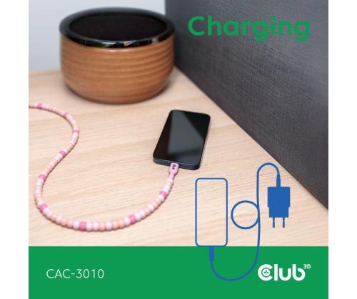CABLE USB-C TO USB-C/PINK CAC-3010 CLUB3D