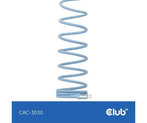 CABLE USB-C TO USB-C 2M/MAGNETIC BLUE CAC-3030 CLUB3D