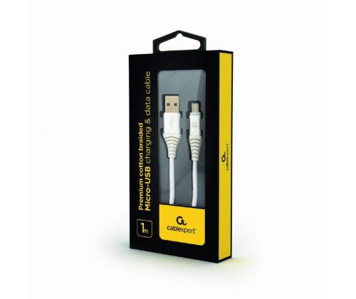 CABLE USB2 TO MICRO-USB 1M/CC-USB2B-AMMBM-1M-BW2 GEMBIRD