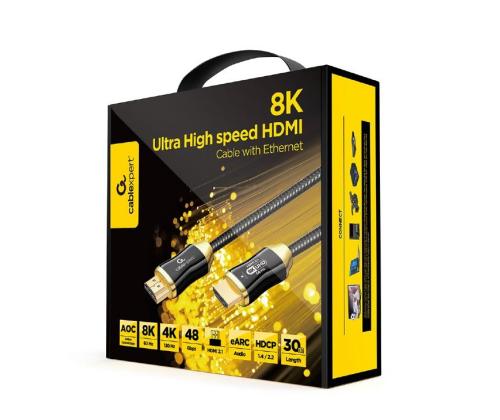CABLE HDMI-HDMI 30M AOC PREM/CCBP-HDMI8K-AOC-30M GEMBIRD