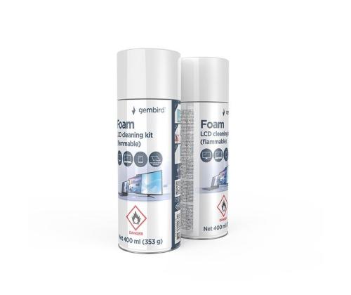 CLEANING KIT LCD FOAM 400ML/CK-LCD-08 GEMBIRD
